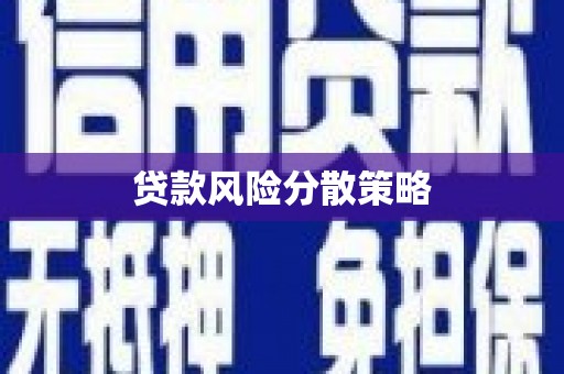 大连贷款风险分散策略