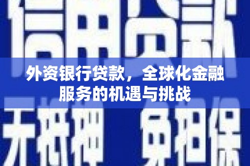 大连外资银行贷款，全球化金融服务的机遇与挑战