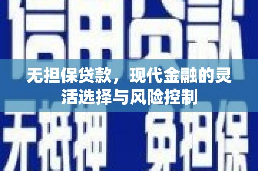 大连无担保贷款，现代金融的灵活选择与风险控制